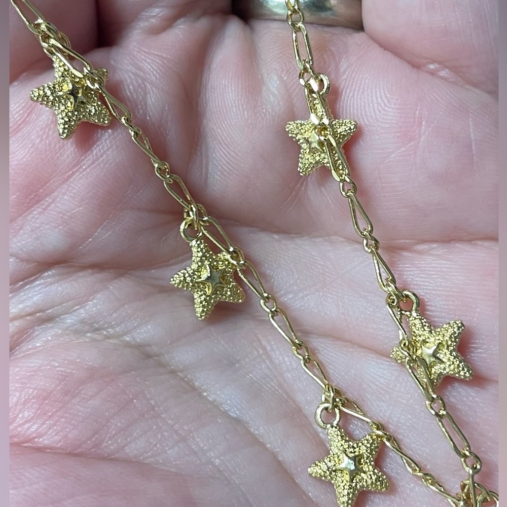 🌟Gold Layered Starfish Anklet - Picture 7 of 7